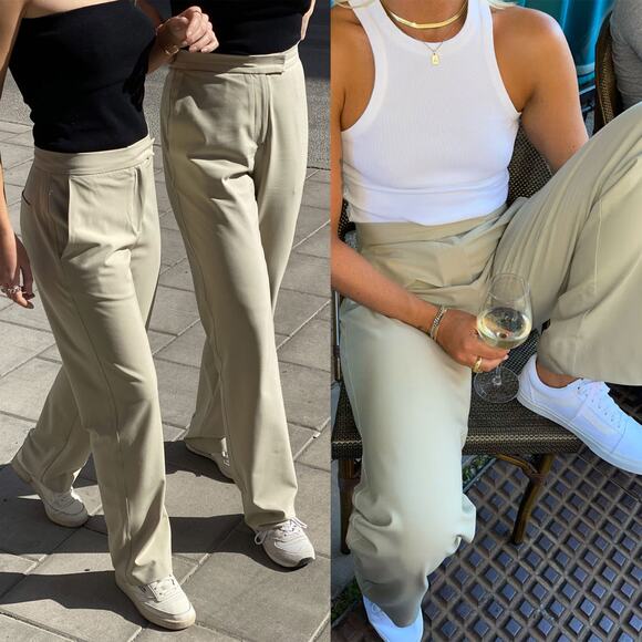 DJERF AVENUE First Choice Pants in Greige Size M - Picture 3 of 15